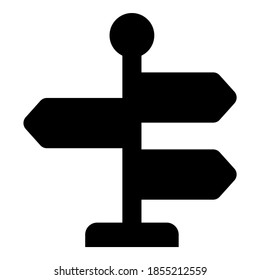 sign board vector icon glyph style for Web and Mobile.
