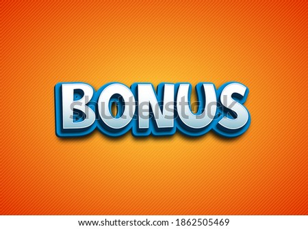 Sign Bonus on a bright background. Vector illustration.
