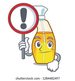 With sign bottle spray in the character form