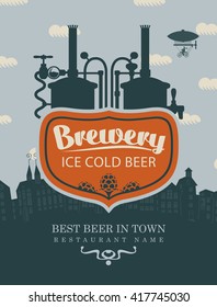 sign for the brewery beer in old town