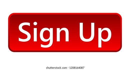 Sign Up button. Vector illustration. Sign Up button isolated