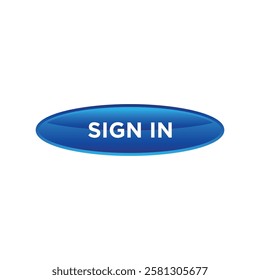 sign in button website vector template