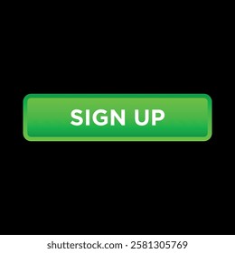 sign up button website vector template