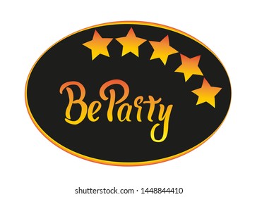 Sign Calling Party Symbol Party Dinner Stock Vector (Royalty Free ...