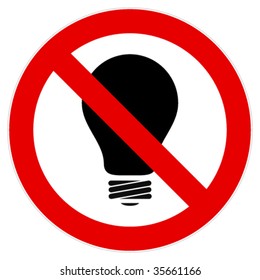 Sign calls to abandon the use of incandescent lamps.