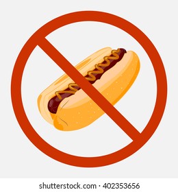 a sign can not eat, round sign