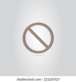 Sign canceled or danger in the background. Made in vector