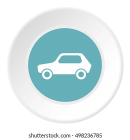Sign car icon. Flat illustration of sign car vector icon for web