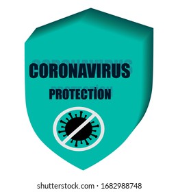 Sign caution corona virus. Stop corona virus. Corona virus outbreak. Corona virus danger and public health risk disease and flu outbreak. Pandemic medical concept with dangerous cells.