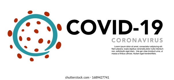 Firme coronavirus cauteloso. Parar el banner del coronavirus.Vector eps10