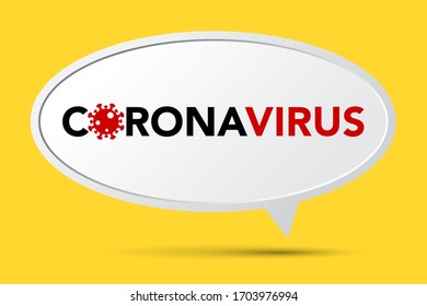 Firme coronavirus cauteloso. Parar el banner del coronavirus.Vector eps10