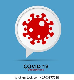 Firme coronavirus cauteloso. Parar el banner del coronavirus.Vector eps10