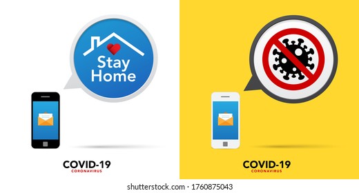 Sign caution coronavirus. Stop coronavirus banner.Vector eps10
