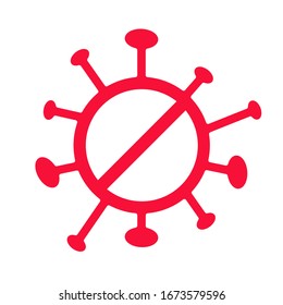 Sign caution coronavirus. Stop coronavirus. Coronavirus outbreak. Coronavirus danger and public health risk disease and flu outbreak. Pandemic medical concept with dangerous cells.Vector illustration