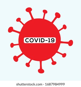 Sign caution coronavirus. Stop coronavirus. Coronavirus outbreak. Coronavirus danger and public health risk disease and flu outbreak. Pandemic medical concept with dangerous cells.Vector illustration