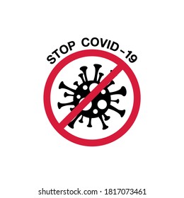 Sign caution coronavirus,Stop Coronavirus isolated on white background