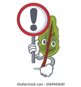 With sign chard character cartoon style