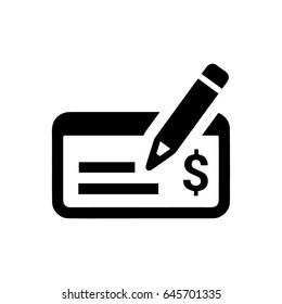 Sign A Check Icon