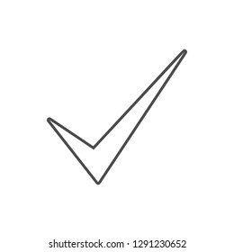 sign checked icon. Element of cyber security for mobile concept and web apps icon. Thin line icon for website design and development, app development