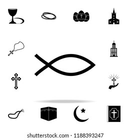 sign of chrestian fish icon. Religion icons universal set for web and mobile
