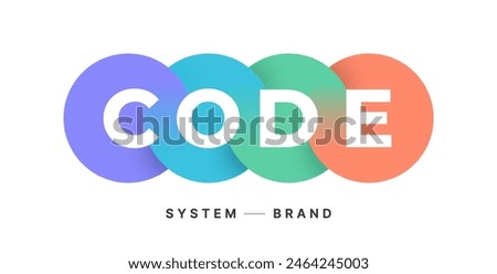 Sign, circle. Abstract symbol with gradient circle. Emblem business company, abstract circle, sphere sign. Icon template, label merged circle, sign brand. Vector Illustration