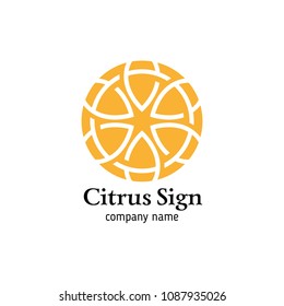 Sign of citrus slice, fit any citrus fruit