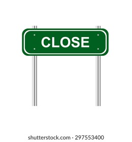 Sign close