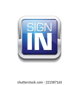 Sign In Colorful Vector Icon Design