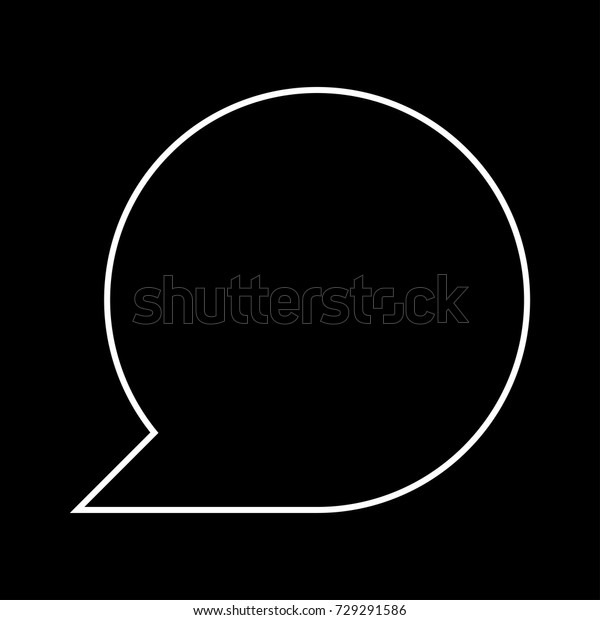 Sign Commentary White Icon Stock Vector (Royalty Free) 729291586 ...