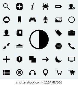 sign of contrast icon.  Detailed set of minimalistic icons. Premium graphic design. One of the collection icons for websites, web design, mobile app on colored background