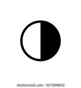 sign of contrast icon. Element of minimalistic icon for mobile concept and web apps. Signs and symbols collection icon for websites, web design, mobile app on white background