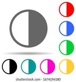 sign of contrast multi color style icon. Simple thin line, outline vector of web icons for ui and ux, website or mobile application