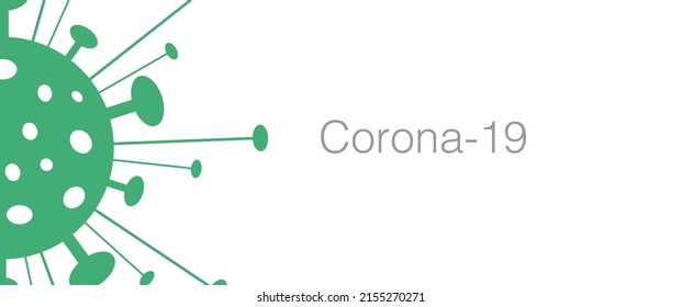 The sign of Corona virus, vector illustration