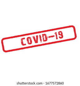 Sign covid-19 illustration vector white background