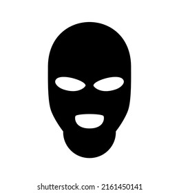 Sign Criminal Mask Isolated Vector Illustration Stock Vector (Royalty ...