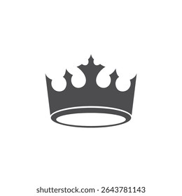 sign of crown minimalist logo vector icon illustration design 