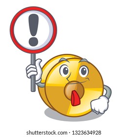 With sign cyamblas in the a cartoon shape