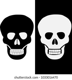 sign of danger to life. skull and crossbones