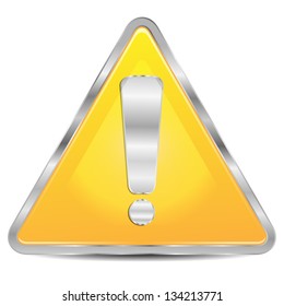 sign of danger on a white background