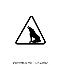 sign danger wolves icon. Element of warning for mobile concept and web apps. Icon for website design and development, app development. Premium icon on white background