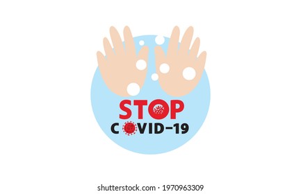 Sign of a dangerous anti coronavirus  Coronavirus sign  Anti Covid-19.