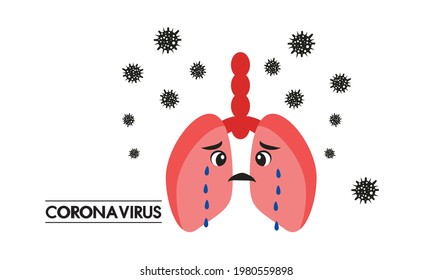 Sign of a dangerous anti coronavirus  Coronavirus sign  Anti Covid-19.