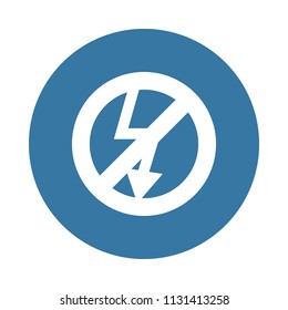 sign dangerous electricity . Element of web icon in Badge style  on white background
