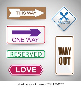 Sign for decoration vector illustration