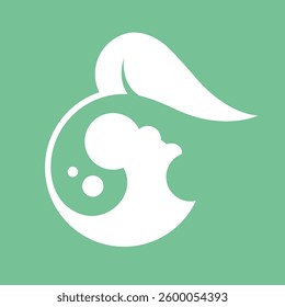 Sign design mockup for any eat and cosmetic product. Can be used as a logo too.