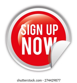sign up design, vector illustration eps10 graphic 