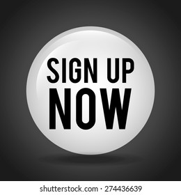sign up design, vector illustration eps10 graphic 