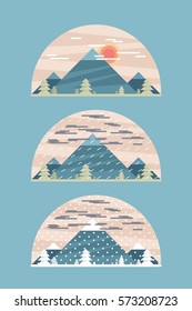 Sign of different weather or season