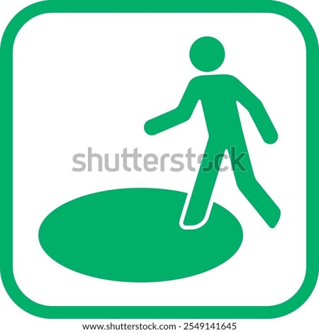 The sign directing people to large scale evacuation shelters