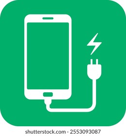 The sign directing users to smartphone charging spots